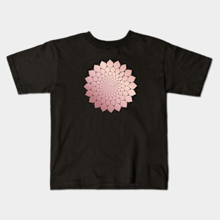 Rose Gold Mandala Kids T-Shirt